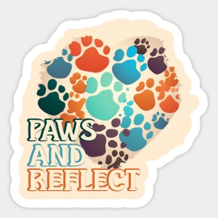 Paws and Reflect Sticker